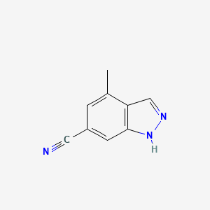 molecular formula C9H7N3 B1613793 4-Methyl-1H-indazole-6-carbonitrile CAS No. 885521-58-4