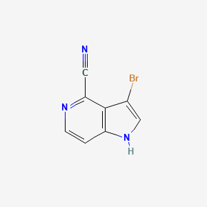 molecular formula C8H4BrN3 B1613794 3-溴-1H-吡咯并[3,2-c]吡啶-4-甲腈 CAS No. 1000341-71-8