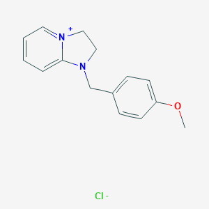 molecular formula C15H17ClN2O B016138 1-(4-Methoxybenzyl)-2,3-dihydroimidazo[1,2-a]pyridin-1-ium Chloride CAS No. 63111-29-5