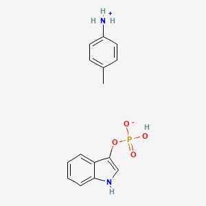 molecular formula C15H17N2O4P B1613802 4-甲基苯胺 1H-吲哚-3-基氢磷酸盐 CAS No. 31699-61-3