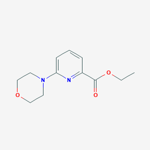 molecular formula C12H16N2O3 B1613807 Ethyl 6-morpholinopyridine-2-carboxylate CAS No. 1061750-15-9