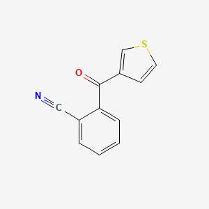 molecular formula C12H7NOS B1613815 3-(2-Cyanobenzoyl)thiophene CAS No. 909421-73-4
