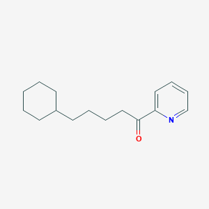 molecular formula C16H23NO B1613817 (4-Cyclohexyl)butyl 2-pyridyl ketone CAS No. 898779-64-1