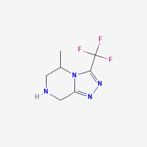 molecular formula C7H9F3N4 B1613825 5-甲基-3-(三氟甲基)-5,6,7,8-四氢-[1,2,4]三唑并[4,3-a]哒嗪 CAS No. 723286-87-1