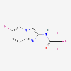 2,2,2-Trifluoro-N-(6-fluoroimidazo[1,2-a]pyridin-2-yl)acetamide