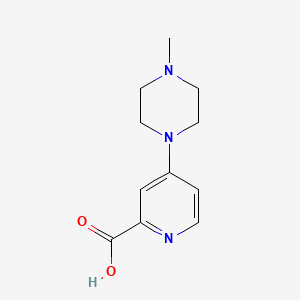 molecular formula C11H15N3O2 B1613831 4-(4-甲基哌嗪-1-基)吡啶-2-甲酸 CAS No. 914637-18-6