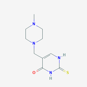 molecular formula C10H16N4OS B1613833 5-[(4-Methylpiperazino)methyl]-2-thioxo-2,3-dihydro-4(1H)-pyrimidinone CAS No. 952183-05-0