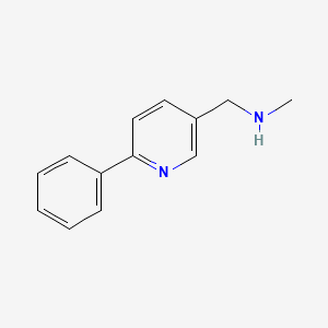 molecular formula C13H14N2 B1613835 N-甲基-1-(6-苯基吡啶-3-基)甲胺 CAS No. 879896-40-9