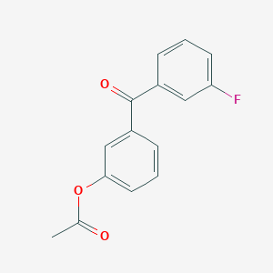 molecular formula C15H11FO3 B1613837 3-Acetoxy-3'-fluorobenzophenone CAS No. 890099-47-5