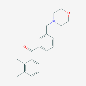 molecular formula C20H23NO2 B1613860 2,3-Dimethyl-3'-morpholinomethyl benzophenone CAS No. 898765-53-2