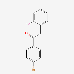 B1613866 4'-Bromo-2-(2-fluorophenyl)acetophenone CAS No. 898784-65-1