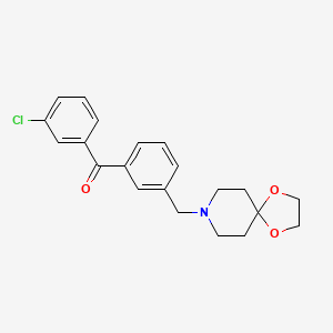 3-Chloro-3'-[8-(1,4-dioxa-8-azaspiro[4.5]decyl)methyl]benozphenone