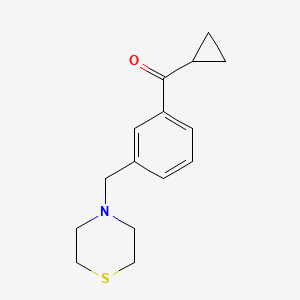 B1613882 Cyclopropyl 3-(thiomorpholinomethyl)phenyl ketone CAS No. 898788-05-1