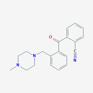 B1613899 2-Cyano-2'-(4-methylpiperazinomethyl) benzophenone CAS No. 898782-82-6