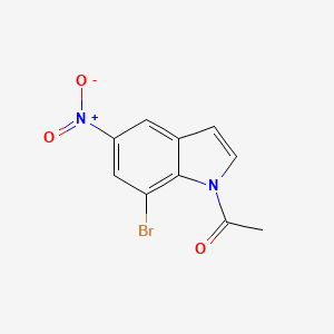 molecular formula C10H7BrN2O3 B1613915 1-(7-Bromo-5-nitro-1H-indol-1-yl)ethanone CAS No. 1000343-23-6