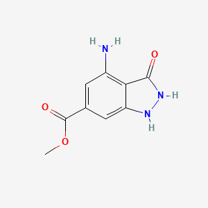 Methyl 4-amino-3-oxo-2,3-dihydro-1H-indazole-6-carboxylate
