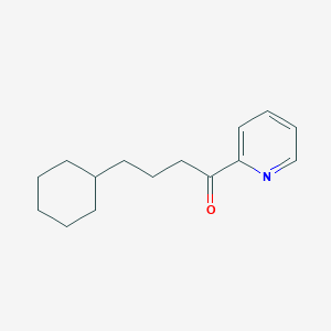 molecular formula C15H21NO B1613928 (3-Cyclohexyl)propyl 2-pyridyl ketone CAS No. 898779-62-9
