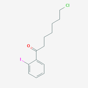 molecular formula C13H16ClIO B1613933 7-Chloro-1-(2-iodophenyl)-1-oxoheptane CAS No. 898768-38-2
