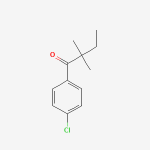 molecular formula C12H15ClO B1613934 4'-Chloro-2,2-dimethylbutyrophenone CAS No. 898765-43-0