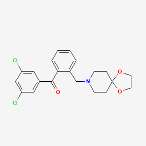 (2-(1,4-Dioxa-8-azaspiro[4.5]decan-8-ylmethyl)phenyl)(3,5-dichlorophenyl)methanone