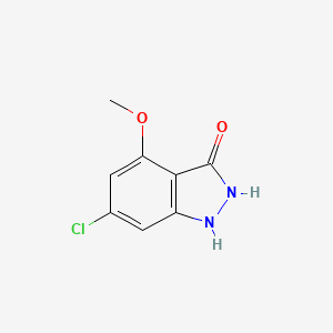 molecular formula C8H7ClN2O2 B1613952 6-Chloro-4-methoxy-1H-indazol-3-ol CAS No. 885519-82-4