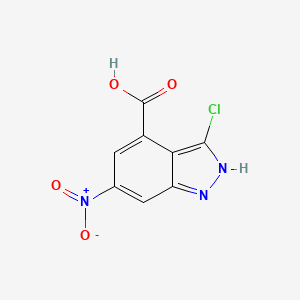 molecular formula C8H4ClN3O4 B1613956 3-Chloro-6-nitro-1H-indazole-4-carboxylic acid CAS No. 885519-67-5