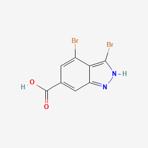molecular formula C8H4Br2N2O2 B1613958 3,4-Dibromo-1H-indazole-6-carboxylic acid CAS No. 885523-51-3