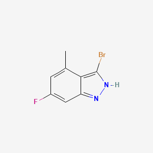 molecular formula C8H6BrFN2 B1613959 3-bromo-6-fluoro-4-methyl-2H-indazole CAS No. 885522-98-5