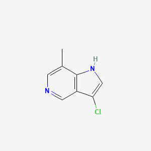 molecular formula C8H7ClN2 B1613961 3-chloro-7-methyl-1H-pyrrolo[3,2-c]pyridine CAS No. 1000341-46-7