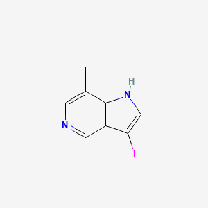 molecular formula C8H7IN2 B1613965 3-iodo-7-methyl-1H-pyrrolo[3,2-c]pyridine CAS No. 1000341-37-6