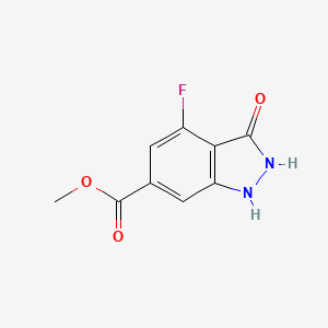 Methyl 4-fluoro-3-oxo-2,3-dihydro-1H-indazole-6-carboxylate