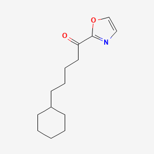 molecular formula C14H21NO2 B1613997 2-(5-Cyclohexylvaleryl)oxazole CAS No. 898759-10-9