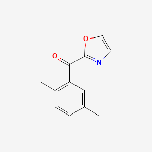 molecular formula C12H11NO2 B1613999 (2,5-二甲基苯基)(恶唑-2-基)甲酮 CAS No. 898784-46-8