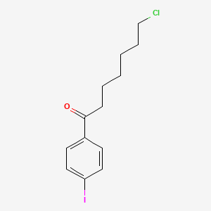 molecular formula C13H16ClIO B1614001 7-Chloro-1-(4-iodophenyl)-1-oxoheptane CAS No. 898768-26-8