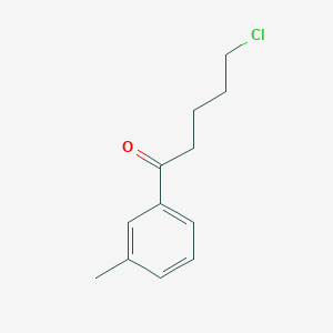 molecular formula C12H15ClO B1614003 5-氯-1-(3-甲基苯基)-1-氧代戊烷 CAS No. 898785-23-4