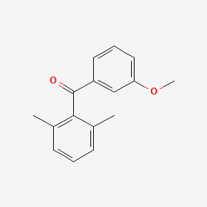 molecular formula C16H16O2 B1614020 2,6-Dimethyl-3'-methoxybenzophenone CAS No. 750633-72-8
