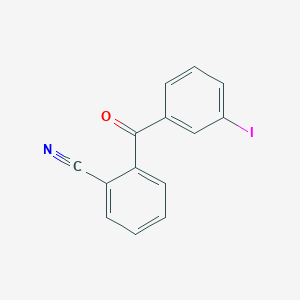 molecular formula C14H8INO B1614022 2-Cyano-3'-iodobenzophenone CAS No. 890098-77-8