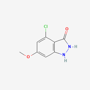 molecular formula C8H7ClN2O2 B1614049 4-Chloro-6-methoxy-1H-indazol-3-ol CAS No. 885519-79-9