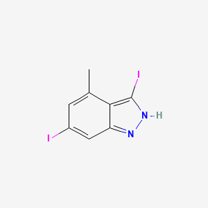 molecular formula C8H6I2N2 B1614053 3,6-diiodo-4-methyl-2H-indazole CAS No. 885521-48-2