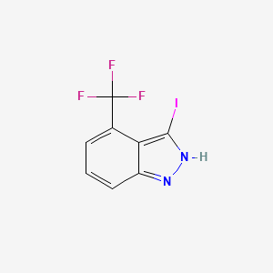 molecular formula C8H4F3IN2 B1614060 3-Iodo-4-(trifluoromethyl)-1H-indazole CAS No. 1000341-14-9