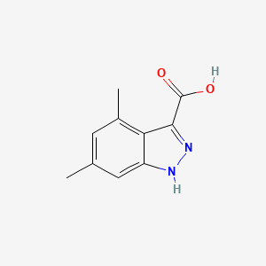 molecular formula C10H10N2O2 B1614063 4,6-dimethyl-1H-indazole-3-carboxylic acid CAS No. 885521-70-0