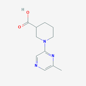 molecular formula C11H15N3O2 B1614067 1-(6-Methylpyrazin-2-yl)piperidine-3-carboxylic acid CAS No. 930111-02-7