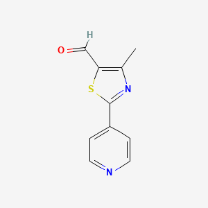 molecular formula C10H8N2OS B1614069 4-甲基-2-(吡啶-4-基)噻唑-5-甲醛 CAS No. 892502-19-1