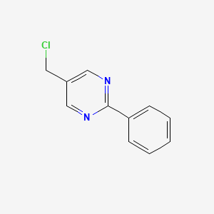 molecular formula C11H9ClN2 B1614071 5-(氯甲基)-2-苯基嘧啶 CAS No. 886531-63-1