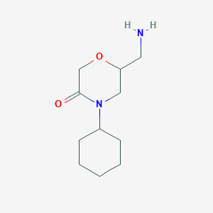 molecular formula C11H20N2O2 B1614072 6-(Aminomethyl)-4-cyclohexylmorpholin-3-one CAS No. 1017347-62-4