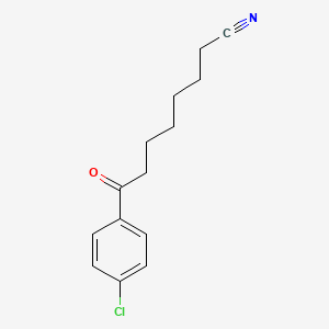 molecular formula C14H16ClNO B1614083 8-(4-Chlorophenyl)-8-oxooctanenitrile CAS No. 898783-76-1