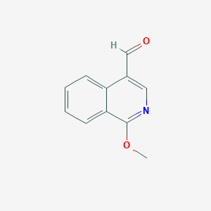 molecular formula C11H9NO2 B1614112 1-甲氧基-4-异喹啉甲醛 CAS No. 1005772-69-9