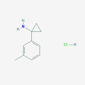 molecular formula C10H14ClN B1614122 1-(M-tolyl)cyclopropanamine hydrochloride CAS No. 1134683-51-4