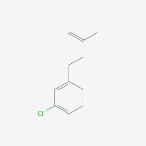 molecular formula C11H13Cl B1614136 4-(3-Chlorophenyl)-2-methyl-1-butene CAS No. 731772-08-0