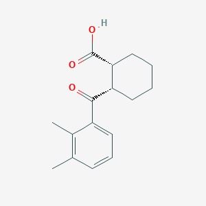 molecular formula C16H20O3 B1614145 cis-2-(2,3-Dimethylbenzoyl)cyclohexane-1-carboxylic acid CAS No. 733742-67-1